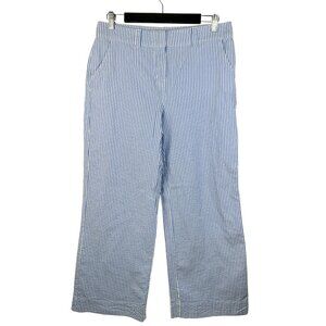 Vineyard Vines Seersucker Ankle Pants | Blue & White | SIZE 8